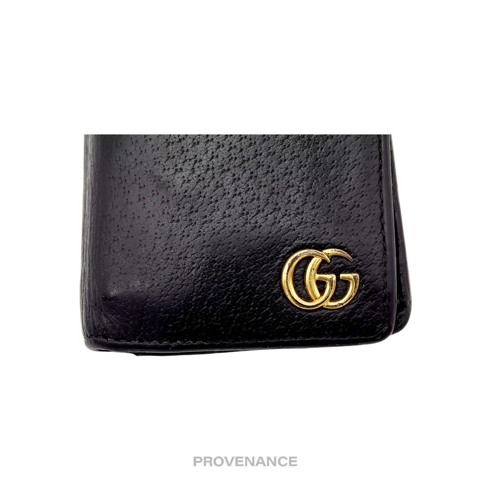 🔴 Gucci GG Marmont Long Wallet - Black Leather - Picture 5 of 9